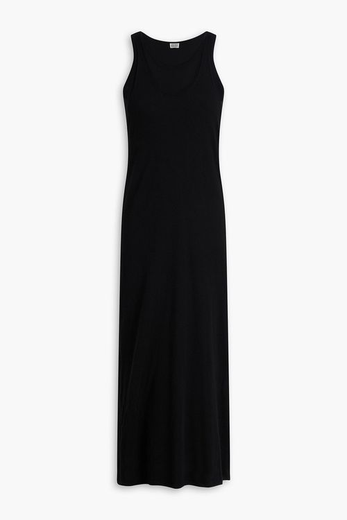 TENCEL™ Lyocell-blend midi dress - Black - XXS
