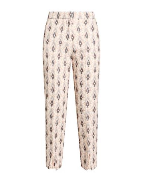 Woman Pants Beige Size L Polyester, Elastane