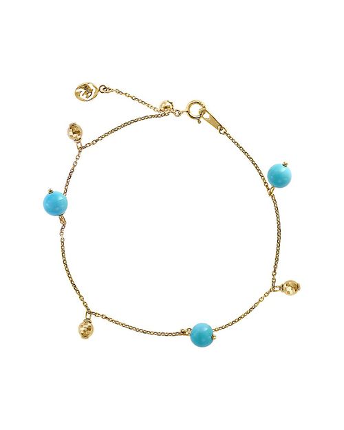 14K 4.20 ct. tw. Turquoise Bracelet
