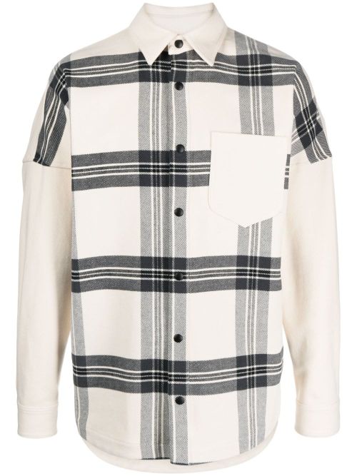 Check Overshirt with Logo