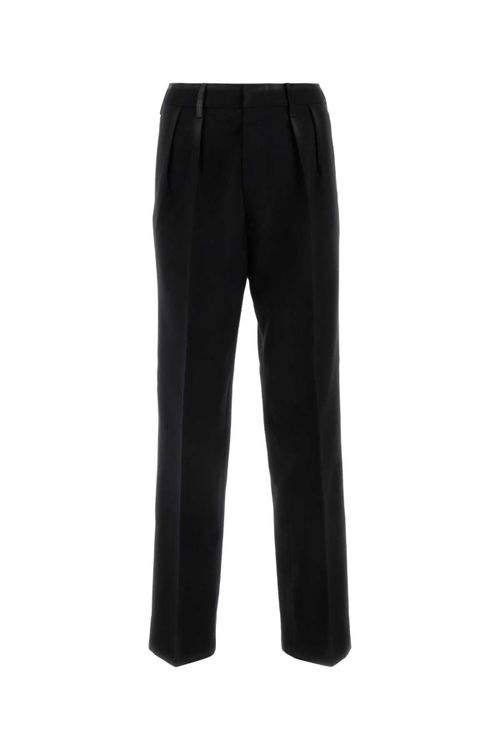 Wool Trousers — Black