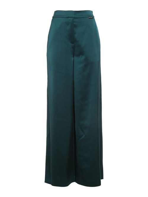 Satin effect trousers