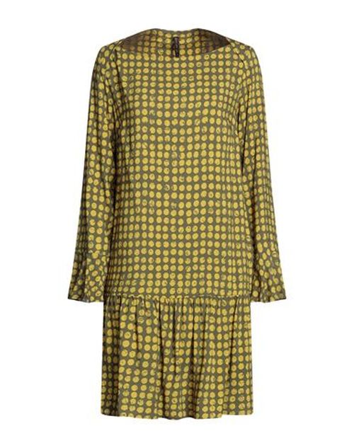 Woman Mini dress Military green Size 2 Viscose