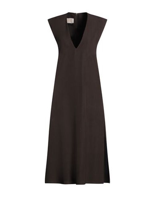Woman Midi dress Dark brown