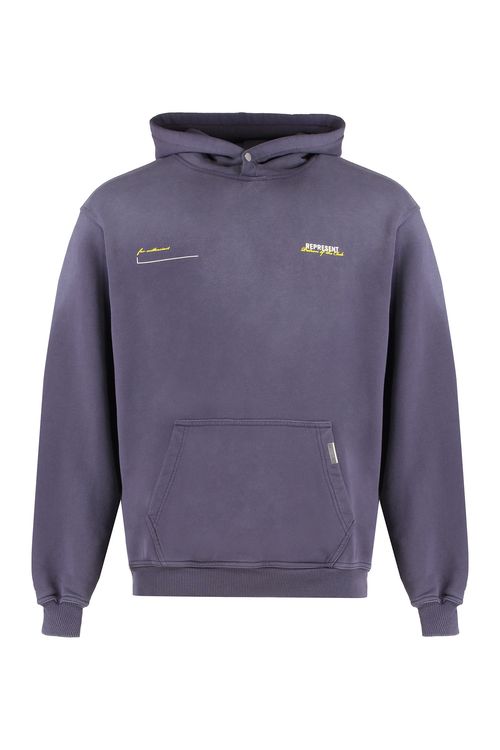 Oversized Hooded Sweatshirt with Kangaroo Pocket and Logo Print