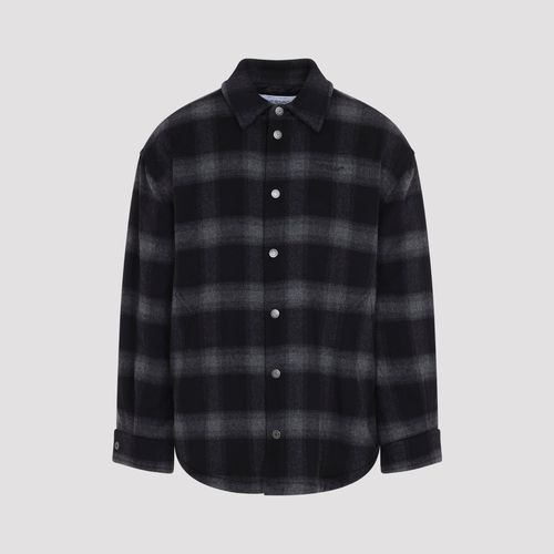 Men's Wool Padded Flannel Overshirt Jacket