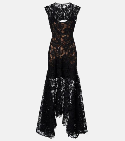 Janica silk lace gown