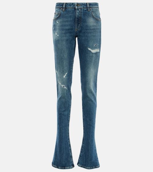 High-rise flared jeans