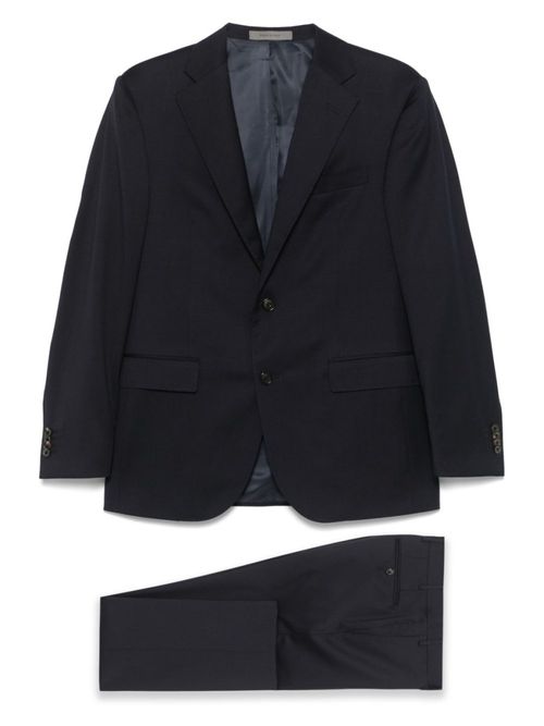 Navy Blue Single Breasted Suit