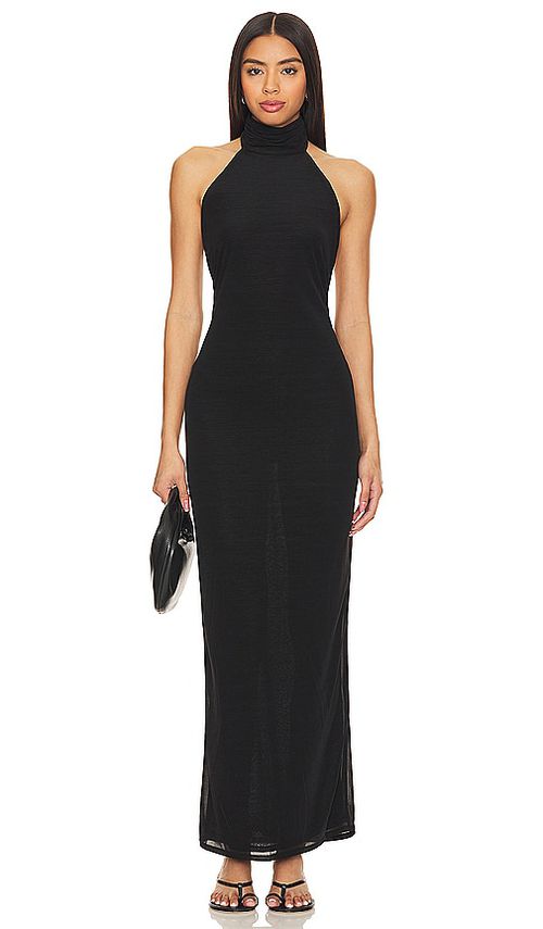 Lovers and Friends x Anja DujkoviÄ Ula Sheer Maxi Dress in Black. - XL also in