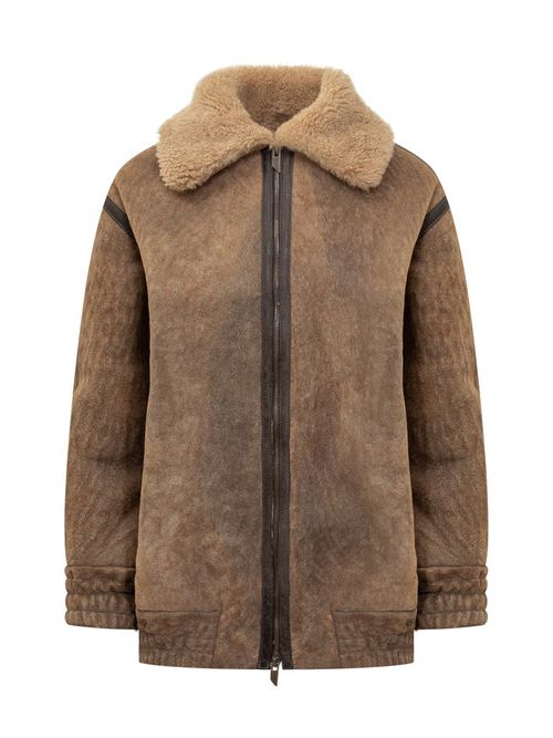 Shearling Jacket With Collar