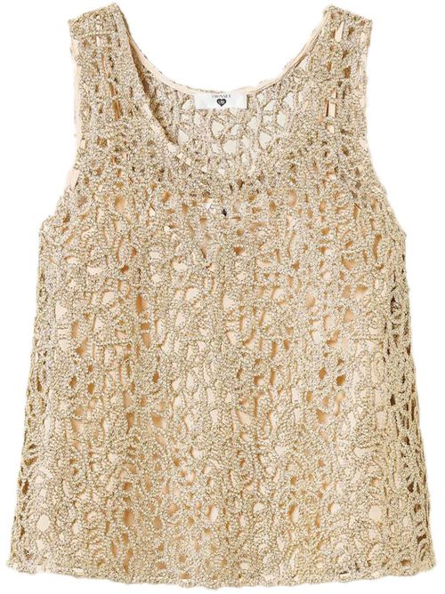 Woven top - Gold