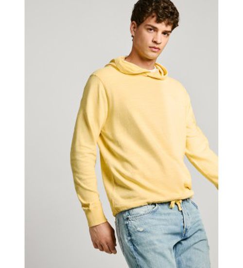 Pepe Jeans for man. PM509438 Abraham T-shirt yellow (M), Casual, Long sleeve, Organic Cotton, Sustainable