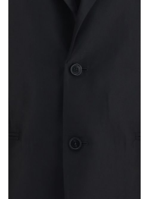 Silk Faille Blazer — Black
