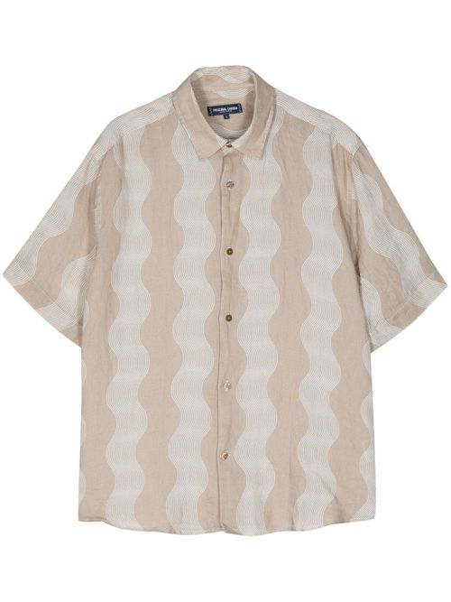 Cabana Stripe Castro linen shirt - Neutrals