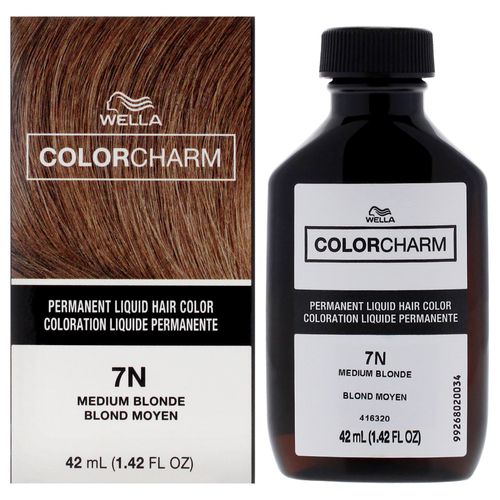 Color Charm Permanent Liquid Hair Color - 7N Medium Blonde by for Unisex - 1.42 oz Hair Color