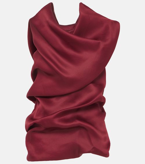 Luola draped silk top