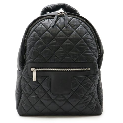 Chanel Black Bordeaux Quilting Backpack Pre-Owned