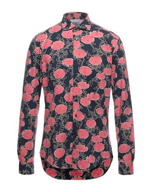 Brian Dales Man Shirt Midnight blue Size 15 ¾ Polyamide, Elastane