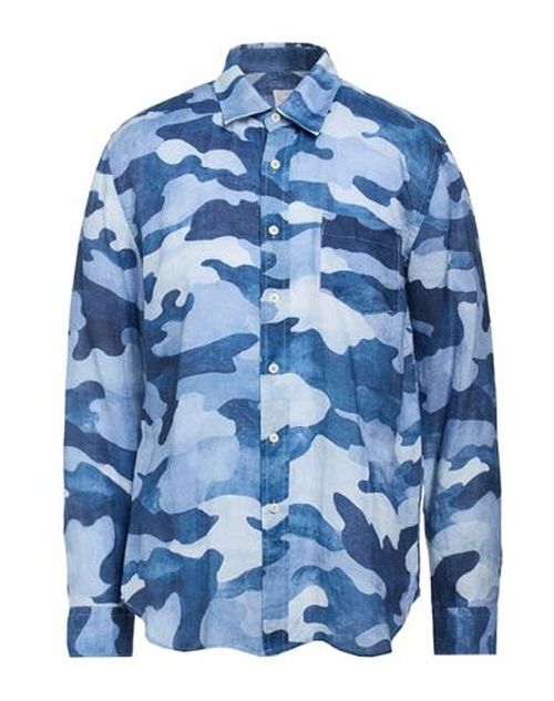 Man Shirt Blue Size L Linen