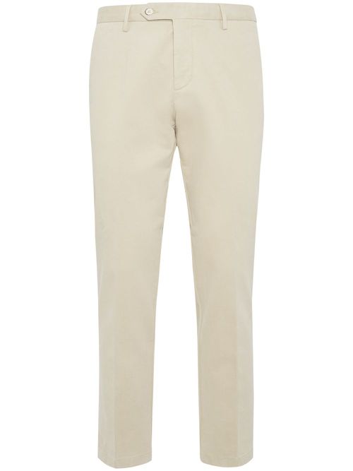 Stretch-cotton chinos - Neutrals