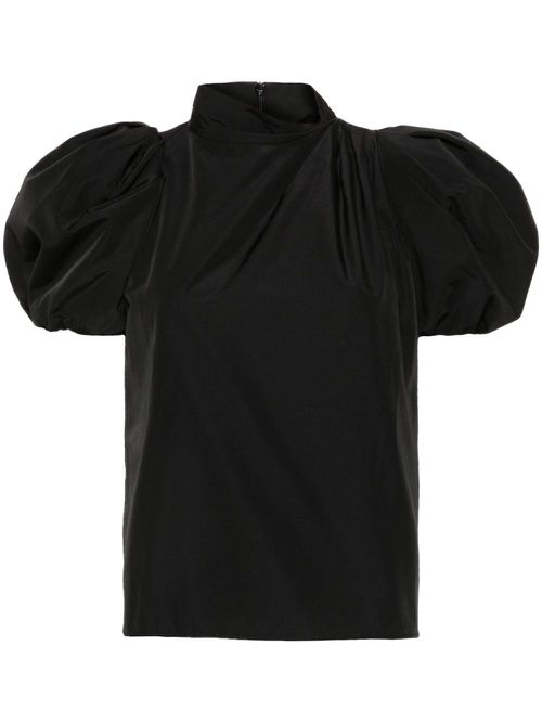 Gathered blouse - Black