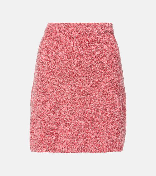 Cotton-blend miniskirt