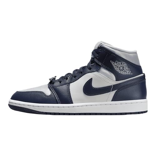 Nike Women's Air Jordan 1 Mid SE White/Worn Blue-Sail-Gum Light Brown
