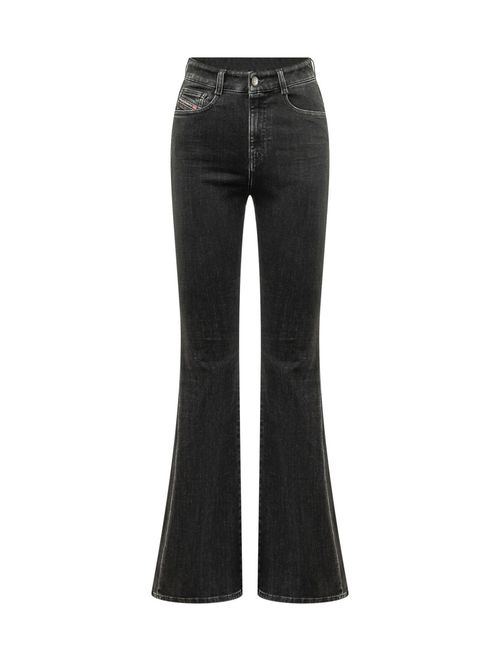 Black Flared High Rise Jeans