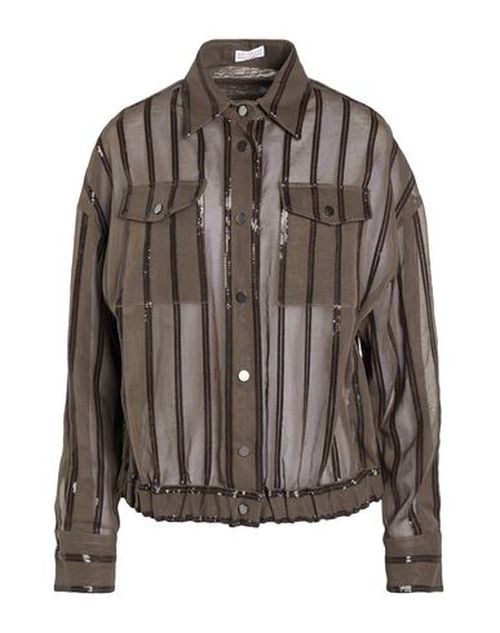 Woman Jacket Dark brown Size 10 Cotton, Polyester