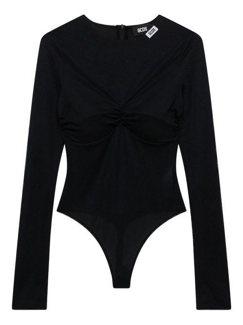 GCDS long-sleeved bodysuit - Black