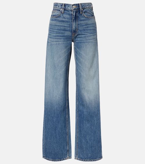 Cassie faded wide-leg jeans