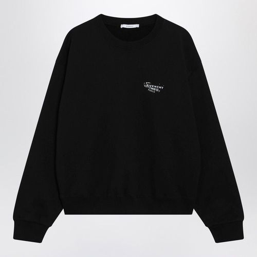 Sweatshirt in Fleece with Stamp Print