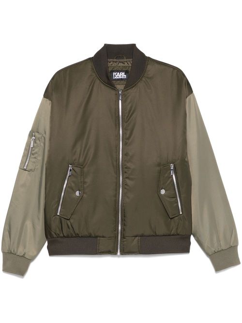 Two-tone bomber jacket - Green