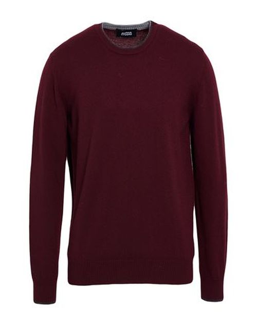 Man Sweater Burgundy Size 42 Wool