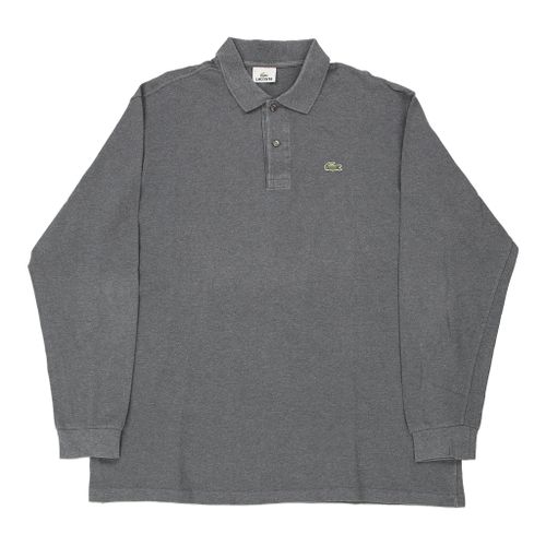 Lacoste Long Sleeve Polo Shirt - Grey Cotton