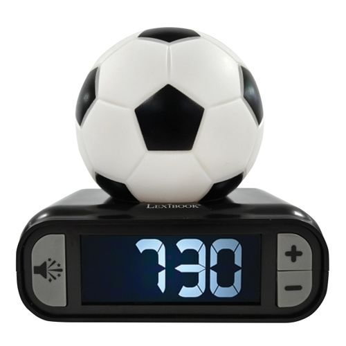 , Soccer Ball Digital Alarm Clock with Night Light Snooze, Clock, Luminous Soccer Ball, RL800FO