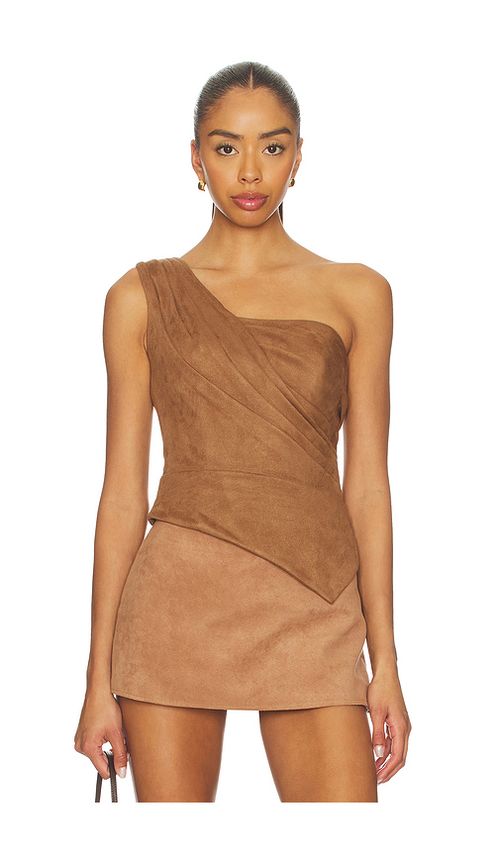 Zuleyha Kuru Maud Corset Top in Brown. 38. Also , 40