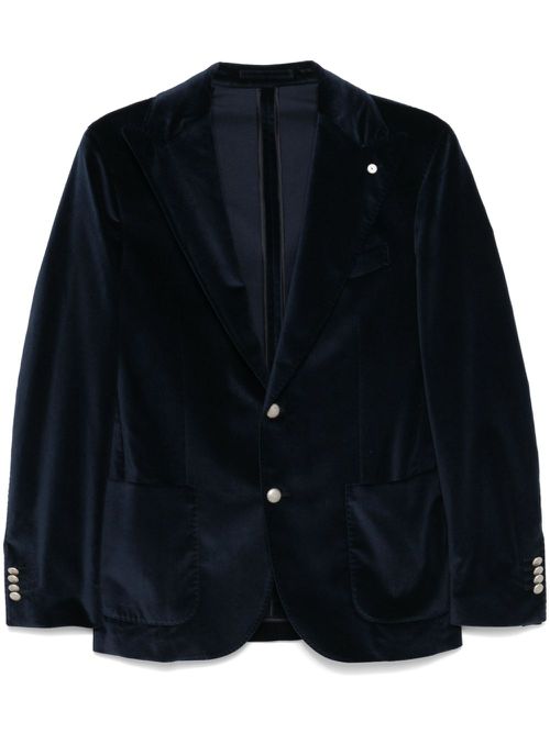 Velvet blazer - Blue