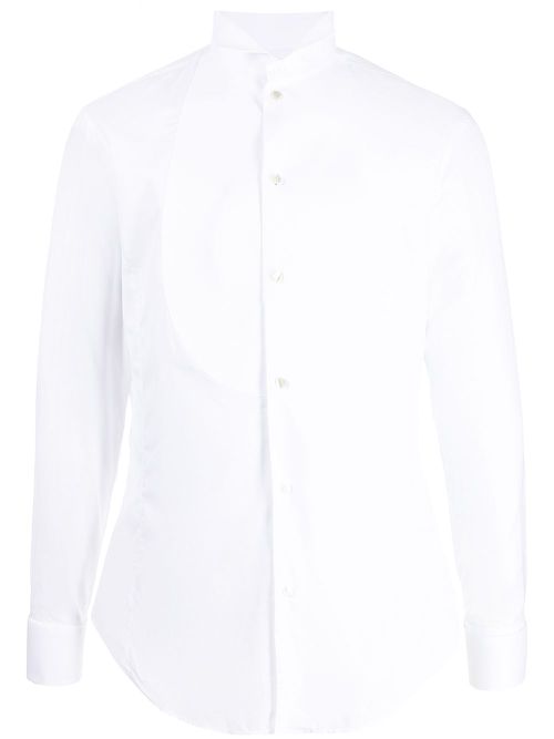 Long-sleeved cotton shirt - White