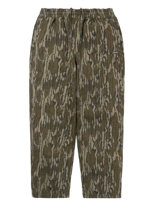 T.N.T. camouflage drawstring track pants - Brown