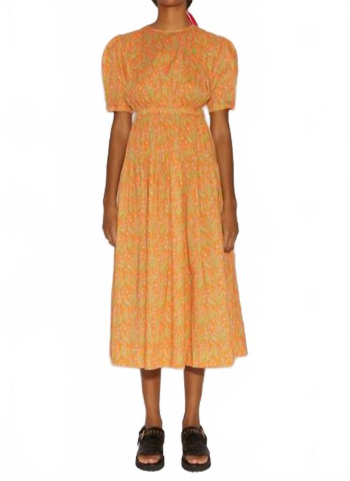 Kay Dress In Mandarine Multi