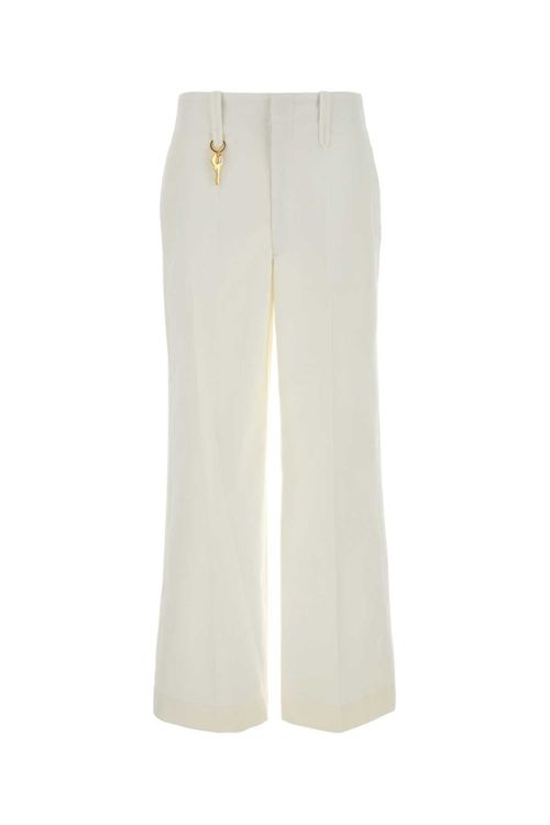 Cotton Trousers — White
