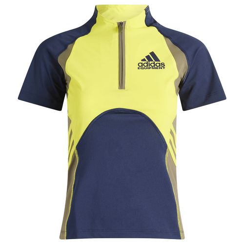 Women's EQT Tight Sports Top in Night Indigo/Acid Yellow/Olive Strata
