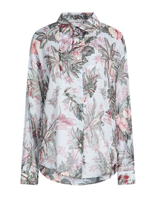 Woman Shirt Sky blue Size 10 Cotton