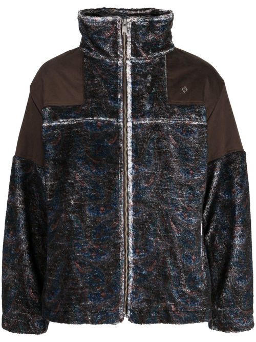 Graphic-print zip-up jacket - Multicolour