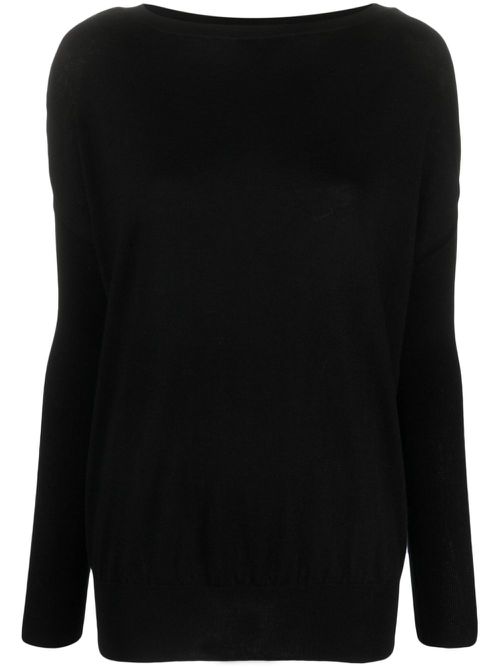 Grace drop-shoulder jumper - Black