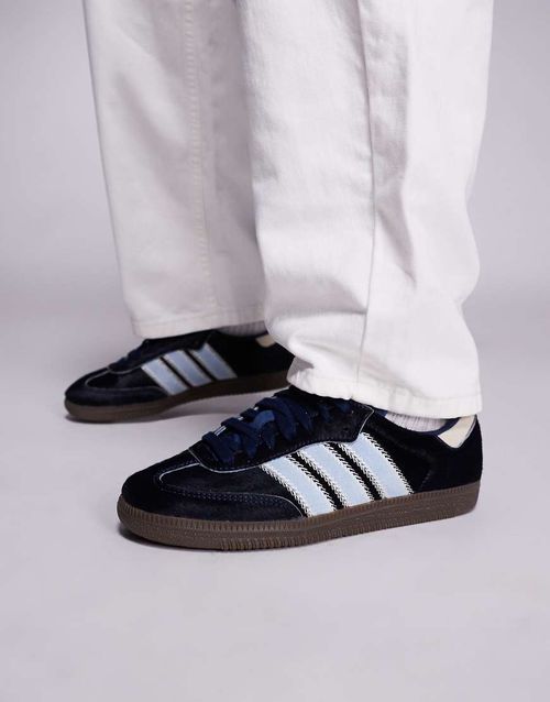 Samba OG sneakers in navy and light blue