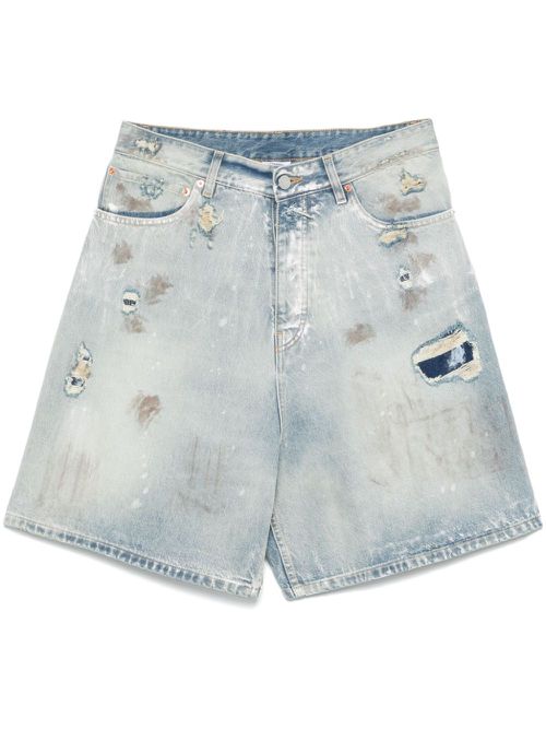 Trashed shorts - Blue