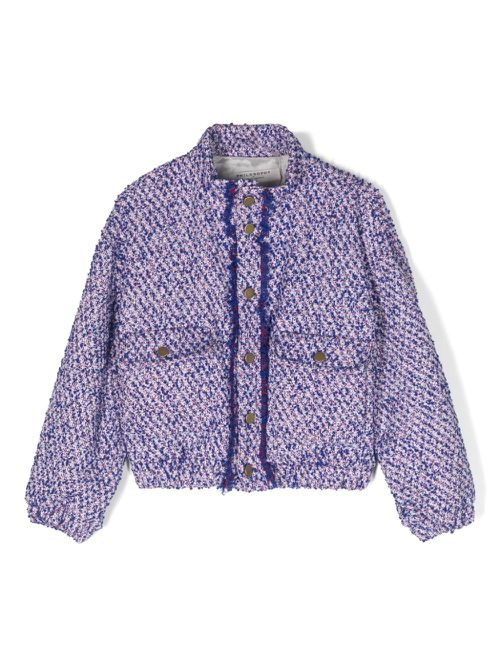 Tweed bomber jacket - Blue